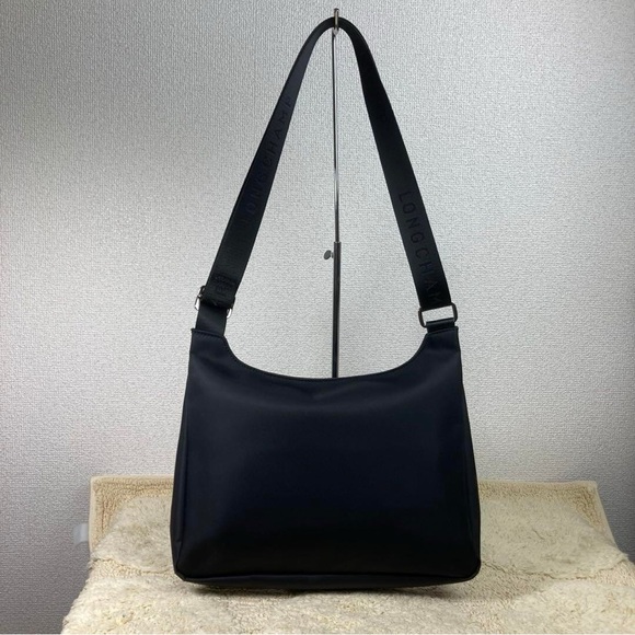 Longchamp Planetes Black Crossbody Nylon & Leather Bag - Picture 6 of 13